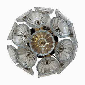 Space Age Sputnik Dandelion Wall Lamp attributed to Veb, Germany, 1960s