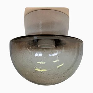 Lámparas de techo pequeñas de vidrio, años 70