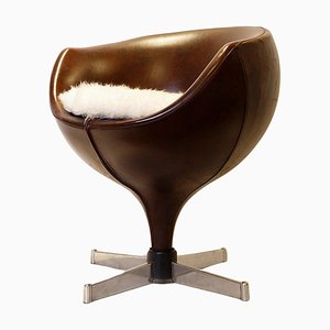 Luna Ball Side Chair attributed to Pierre Guariche, 1960s