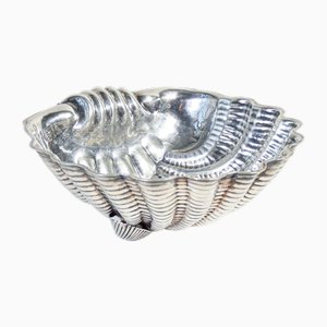 Cuenco Shell de plata de Rino Greggio, años 50