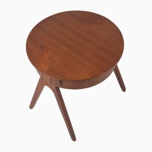Danish Side Table in Teak with Storage Space, 1960s
