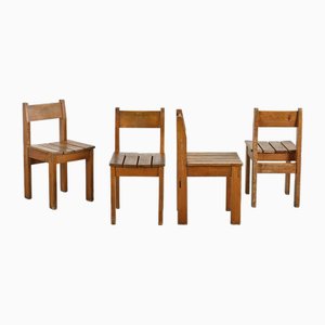 Stühle von Maison Regain für Les Arcs, 1970, 4er Set