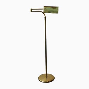 Articulated Reading Light in Gilded Brass, 1970s