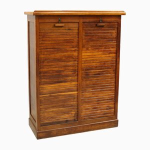 Vintage Oak Filing Cabinet, 1920s