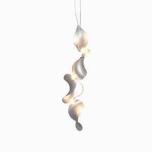 Dune 4V Hanging Lamp with Silver Anodized Shades from Moss