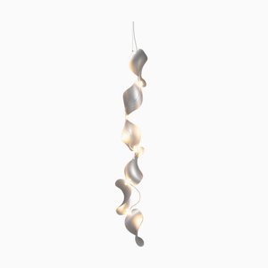 Dune 6V Handmade Hanging Lamp with Silver Anodized Shades by Moss
