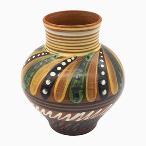 Jarrón sueco Art Déco vintage de cerámica de Upsala Ekeby, años 20