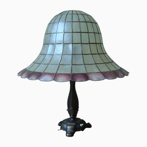 Lámpara de mesa estilo Art Nouveau, años 50