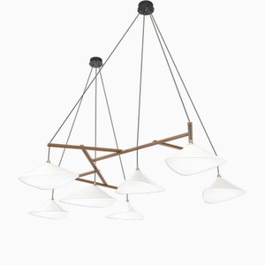 Emily Hanging Lamp with Metal Shade from Moss
