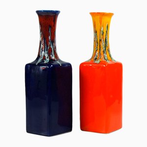 Fat Lava Vases, 1970s. Set of 2