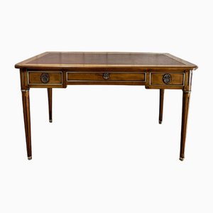 Small Louis XVI Style Flat Desk in Cherry Wood, 1970s