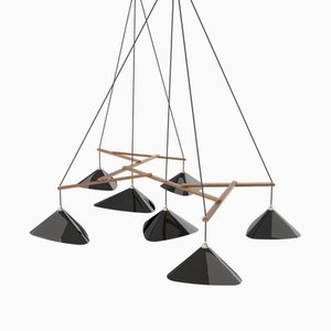 Emily Hanging Lamp with High Gloss Metal Shade from Moss