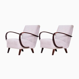 Art Deco Armchairs attributed to Jindřich Halabala for Up Závody, 1930s, Set of 2