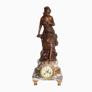 Mantel Clock by A. Moreau, Early 20th Century