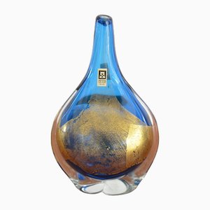 Glass Maltese Vase by Michael Harris for Mdina, 1970s