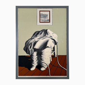 Composition Postmoderne en Couleur, Lithographie, 1981, Encadré