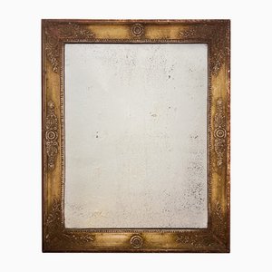 Small 19th Century French Decorative Giltwood Mirror