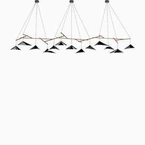 Emily Hanging Lamp with High Gloss Metal Shades by Moss