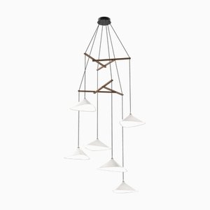 Emily V6 Group Hanging Lamp from Moss