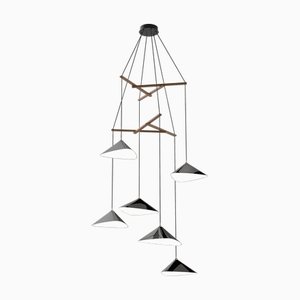 Emily V6 Group Hanging Lamp from Moss