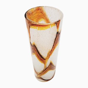 Hand-Blown Foam Glass Vase from Spiegelau, 1960s