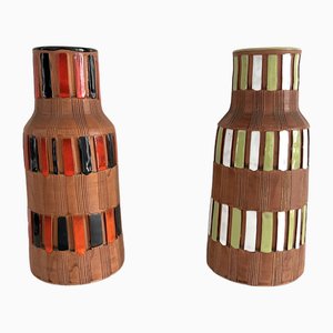 Vasi in ceramica di Bitossi per Bitossi, anni '60, set di 2