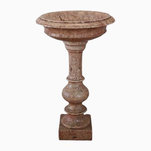 Hand Carved Stone Tub Holy Water Font, Early 20th Century
