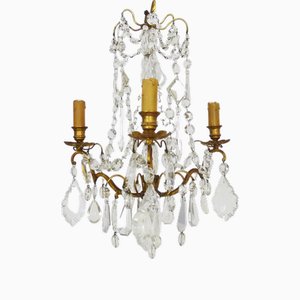 Chandelier with Glass by Marie Thérèse Light, 1960s