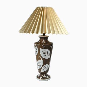 Lámpara de mesa italiana de cerámica de Ugo Zaccagnini, años 60