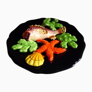 Small Decorative Wall Plate Fish, 1960s