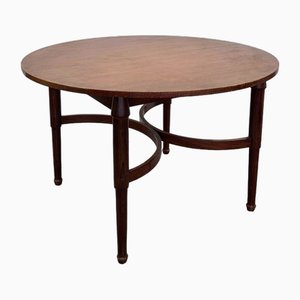 Extendable Oval Teak Dining Table, 1970s