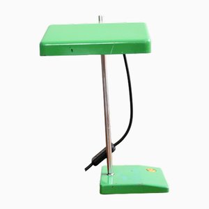 Lámpara de mesa soviética vintage verde