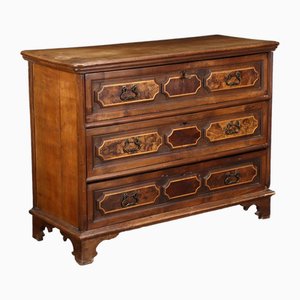 17th Century Baroque Chest of Drawers in Walnut, Italy