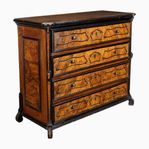 18th Century Baroque Chest of Drawers in Walnut, Italy