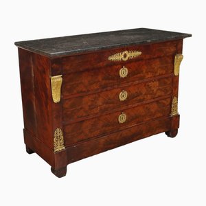 19th Century Restoration Chest of Drawers in Mahogany, France
