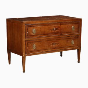 Antique Neoclassical Chest of Drawers in Cherrywood