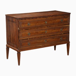 Antique Neoclassical Chest of Drawers in Walnut