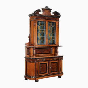 Antique Cupboard with Double Top in Walnut
