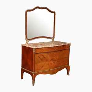 Antique Baroque Style Chest of Drawers in Mahogany
