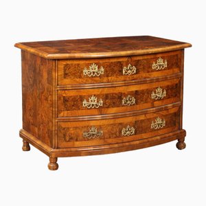Antique Demi Lune Chest of Drawers in Walnut