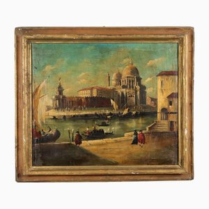 After Francesco Guardi, Glimpse of Venice, Oil on Canvas