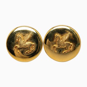 Boucles d'Oreilles Clip-On Pegasus de Hermès, Set de 2