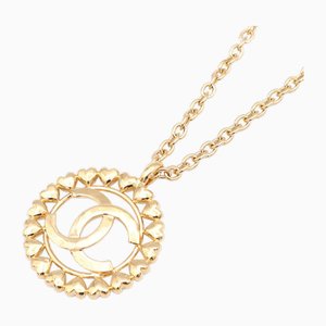 Round Coco Mark Heart Necklace from Chanel
