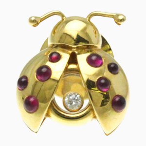 Ladybug Brooch in Yellow Gold from Chopard