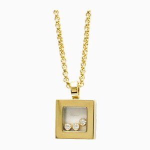Quadratische Happy Diamonds Halskette von Chopard