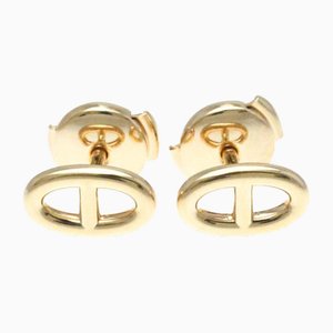 Chaine Earrings in Pink Gold from Hermes, Set of 2