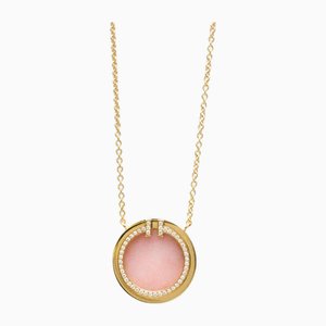T-Circle Diamond Shell Necklace from Tiffany & Co.