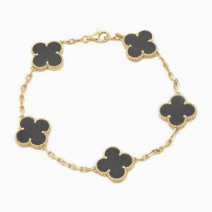 Alhambra Bracelet in Onyx from Van Cleef & Arpels