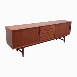 Large Rome Sideboard with Tambour Doors by O.M.F., 1960s