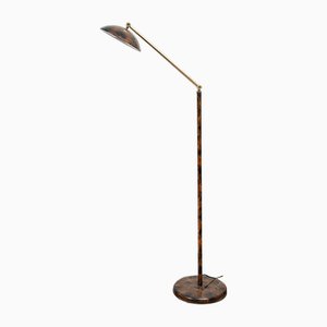 Floor Lamp in Brass and Celluloid